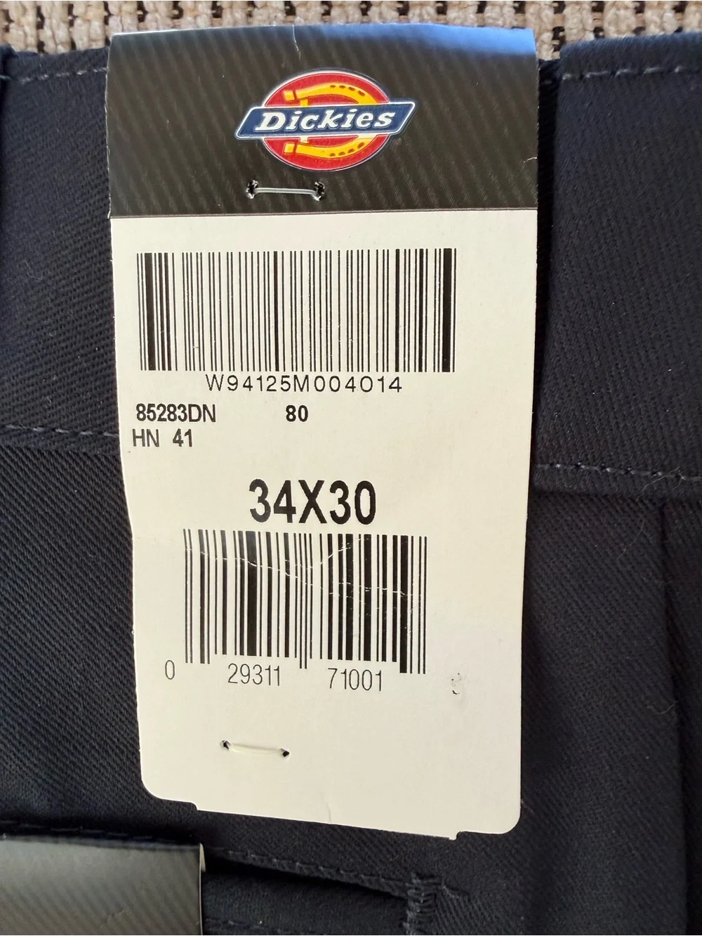 Dickies Navy Blue Twill Reinforced-Knee Work Pants